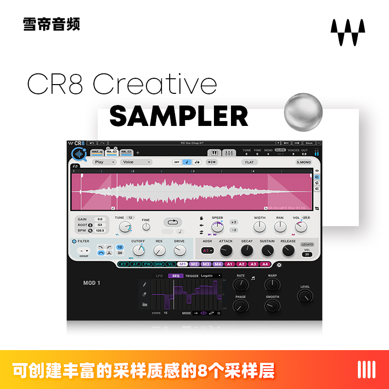 CR8 Creative Sampler 模拟采样器插件