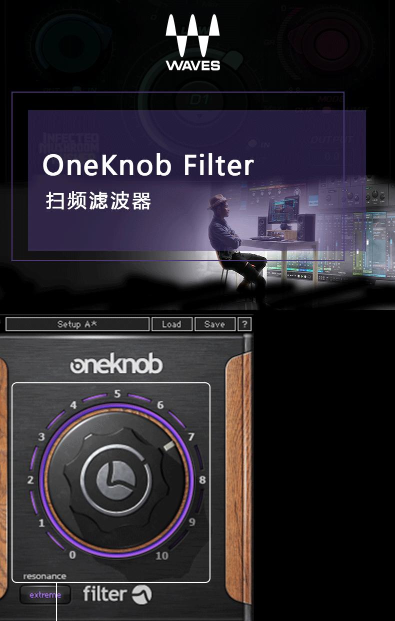 OneKnob Filter电子音乐滤波插件(图1)