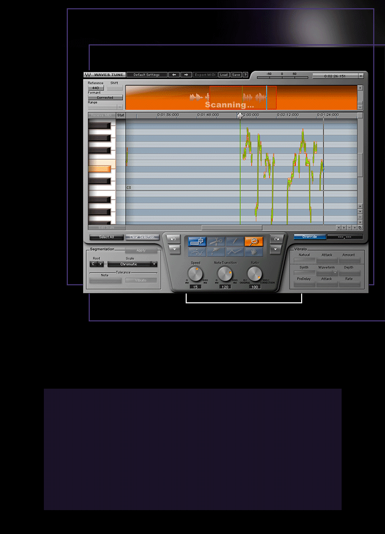 Waves Tune LT插件修音调音混音音乐制作编曲(图4)